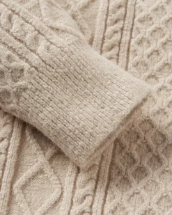 Sandbar Cable Knitted Sweater - Stone