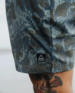 Sandune Trail Shorts - Abstract Seaweed Pistachio