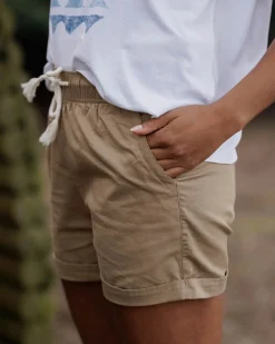 Santosa Twill Shorts - Biscuit