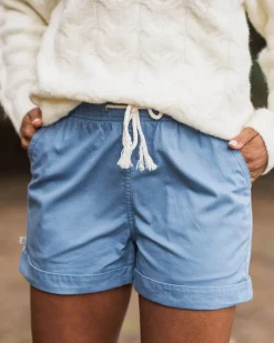 Santosa Twill Shorts - Blue Shadow