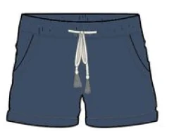 Santosa Twill Shorts - Blue Shadow