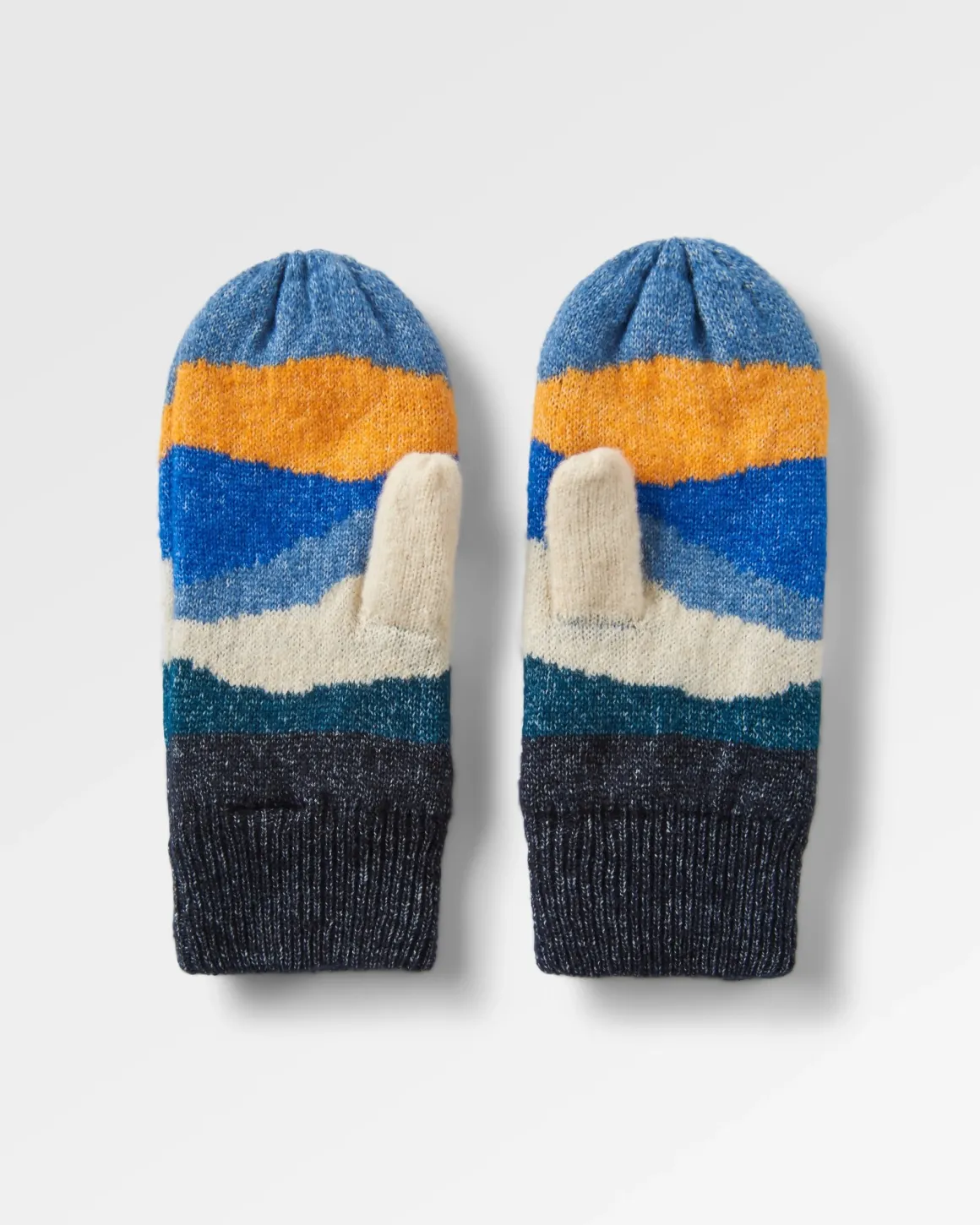 Scenic Recycled Fleece Lined Mittens - Scenic Orange
