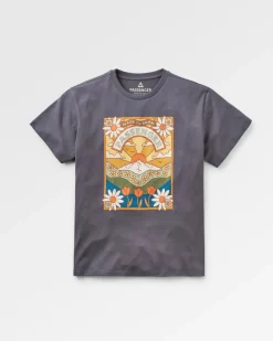 Seasonal Recycled Cotton Oversized T-Shirt - Charcoal
