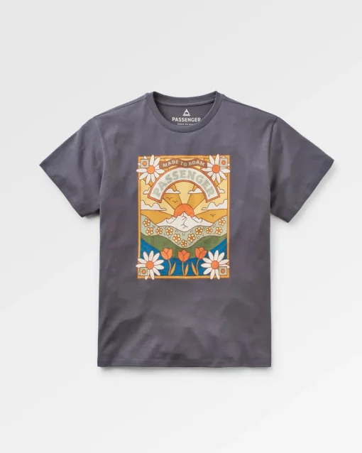 Seasonal Recycled Cotton Oversized T-Shirt - Charcoal