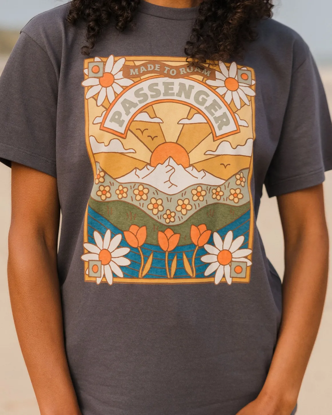 Seasonal Recycled Cotton Oversized T-Shirt - Charcoal