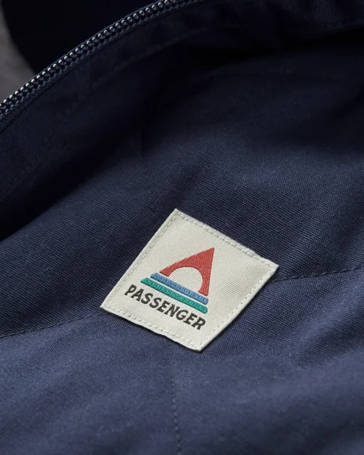 Sefton Recycled Deep-Pile Sherpa Full Zip Fleece - Abstract Mountain Blue Steel