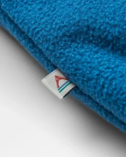 Set Off Recycled Polar Hooded Fleece - Toffee/Blue Steel