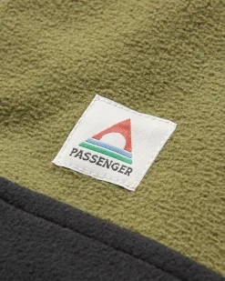 Set Off Recycled Polar Quarter Zip Fleece - Khaki