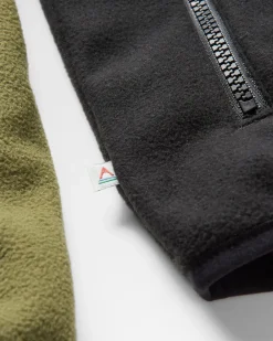 Set Off Recycled Polar Quarter Zip Fleece - Khaki