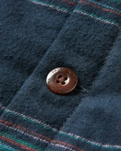 Sherwood Check Hooded Shirt Jacket - Black Stripe