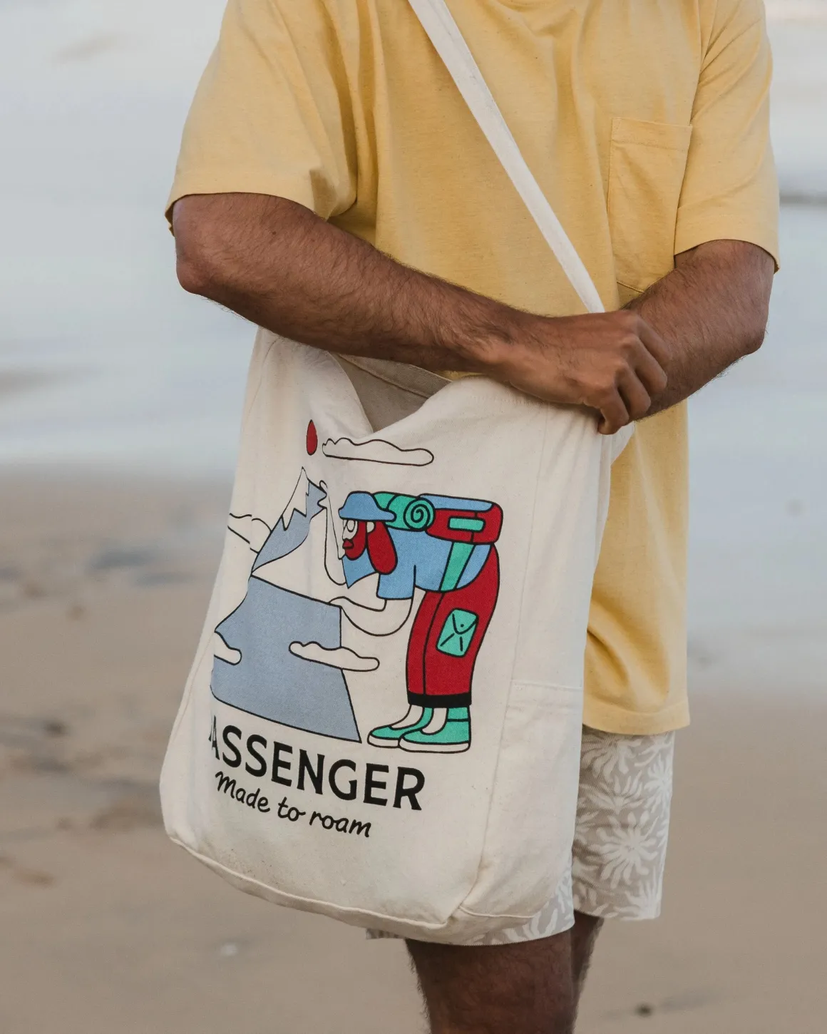 Sneaky Peak Organic Cotton Tote Bag - Multi - Passenger