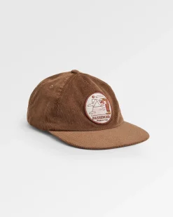 Sneaky Peak Recycled Cord 5 Panel Hat - Acorn