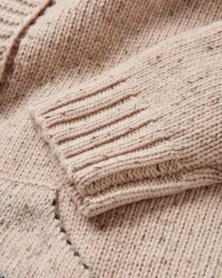 Snoozle Recycled Knitted Hooded Sweater - Oatmeal