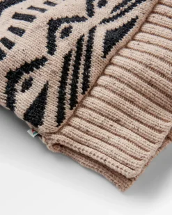 Snoozle Recycled Knitted Hooded Sweater - Oatmeal