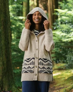 Snoozle Recycled Knitted Hooded Sweater - Oatmeal