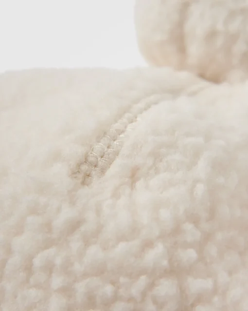 Snow Recycled Sherpa Beanie - Vintage White