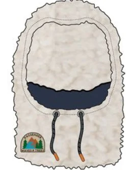 Snowdrift Recycled Polar Fleece Hood - Birch