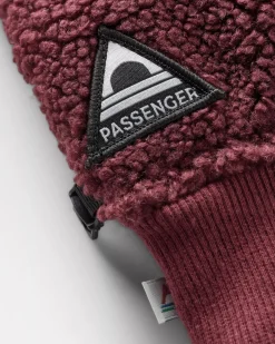 Snowfall 2.0 Recycled Sherpa Gloves - Wine