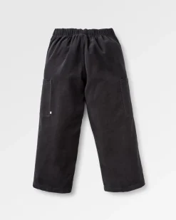 Someday Organic Cotton Corduroy Cropped Pant - Black