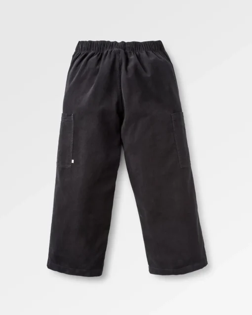 Someday Organic Cotton Corduroy Cropped Pant - Black
