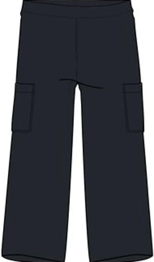 Someday Organic Cotton Corduroy Cropped Pant - Black