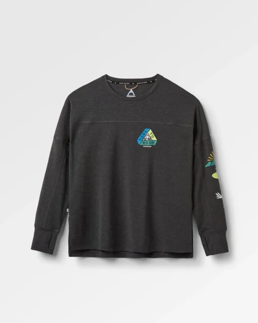 Sorrento Recycled Active Long Sleeve T-Shirt - Black