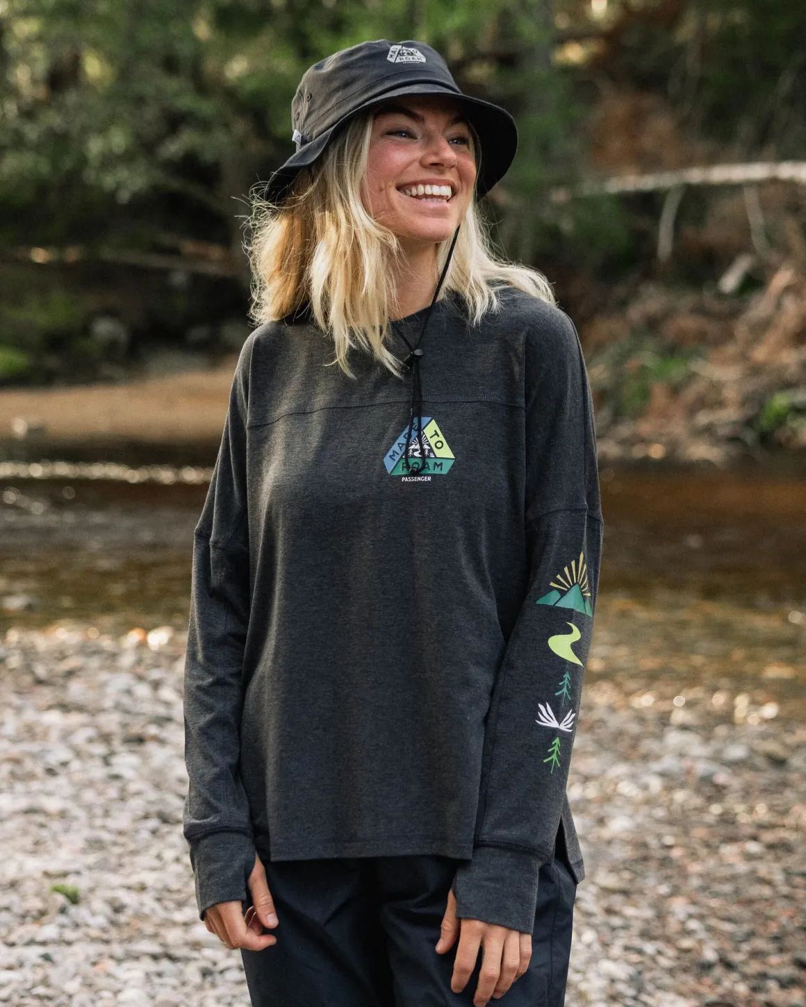 Sorrento Recycled Active Long Sleeve T-Shirt - Black