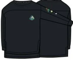 Sorrento Recycled Active Long Sleeve T-Shirt - Black