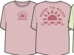 Sunburst Organic T-Shirt - Soft Shell Pink