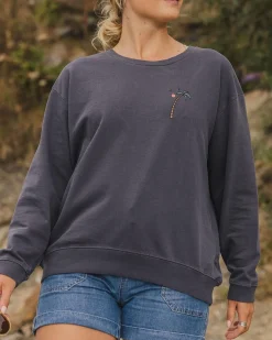 Sundaze Recycled Cotton Sweatshirt - Charcoal