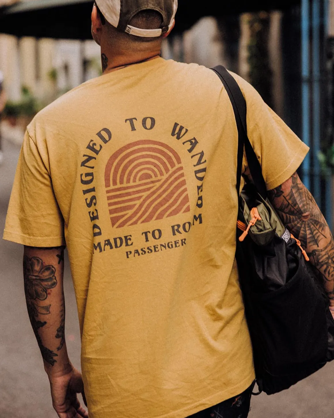 Sundown Recycled Cotton T-Shirt - Mustard Gold