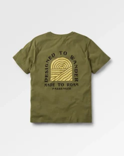 Sundown Recycled Cotton T-Shirt - Khaki Green