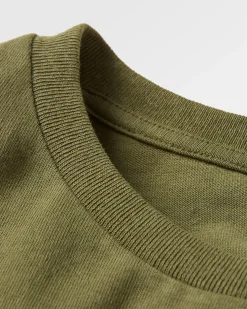 Sundown Recycled Cotton T-Shirt - Khaki Green