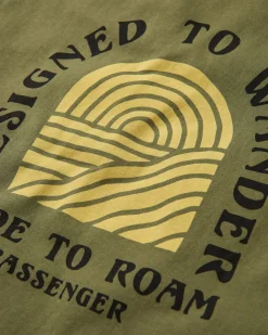 Sundown Recycled Cotton T-Shirt - Khaki Green