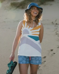 Sunsets Organic Cotton Tank Top - Marshmallow