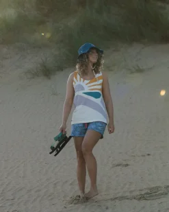 Sunsets Organic Cotton Tank Top - Marshmallow