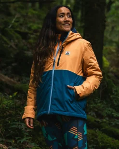 Terrain Insulated Water Resistant Jacket - Corsair Blue/ Apricot