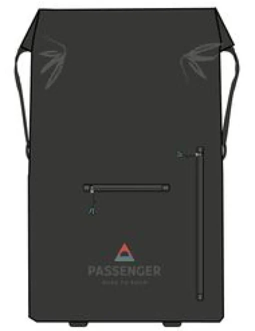Tide 25 Liter Recycled Dry Bag Backpack - Black