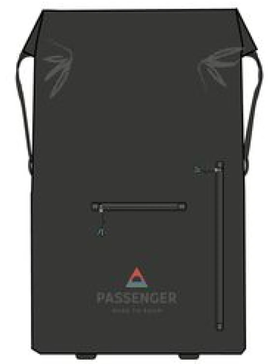 Tide 25 Liter Recycled Dry Bag Backpack - Black
