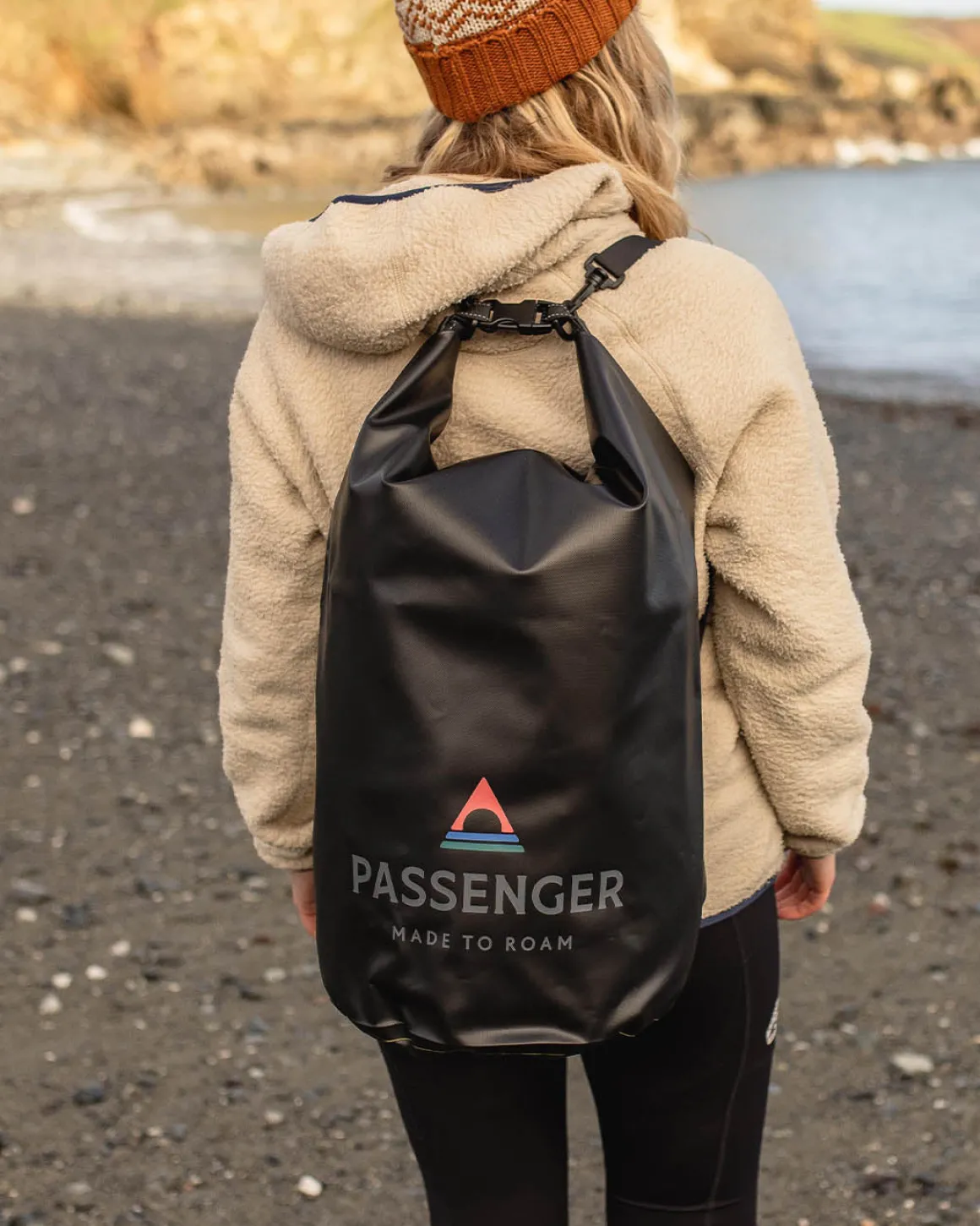 Tide 30L Recycled Dry Bag - Black