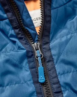 Trace Recycled Thermore Insulated Jacket - Dark Denim/ Apricot