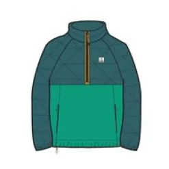 Trace Recycled Thermore Insulated Jacket - Corsair Blue/ Jungle Green