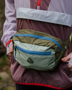 Trail Light Recycled Packable Hip Pack - Khaki Green