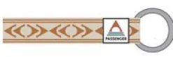 Travel Key Ring - Stepping Stone - Sunrise Orange/Birch
