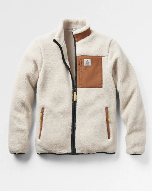 Trekker Recycled Deep-Pile Sherpa Fleece - Warm Ivory