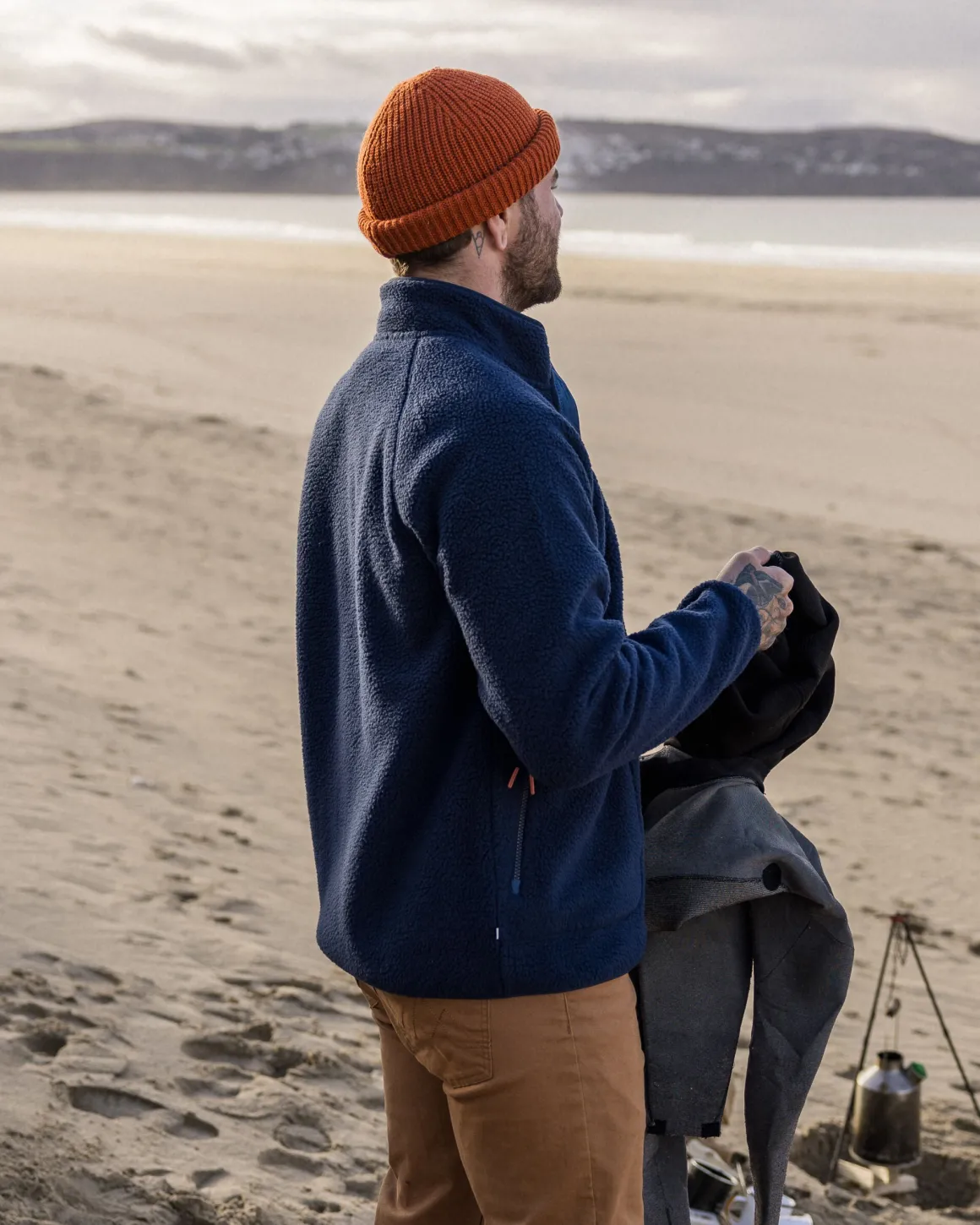 Tripper 2.0 Full Zip Recycled Sherpa Fleece - Deep Blue