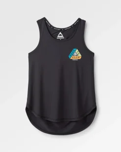 Twist Recycled Active Tank Top - Black