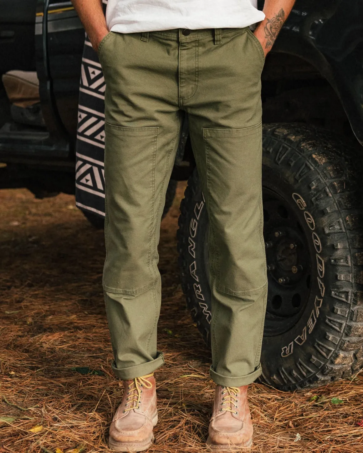 Vantage Organic Cotton Pant - Khaki Green