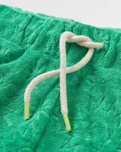 Vibes Toweling Shorts - Green Spruce