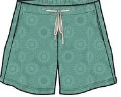 Vibes Toweling Shorts - Green Spruce